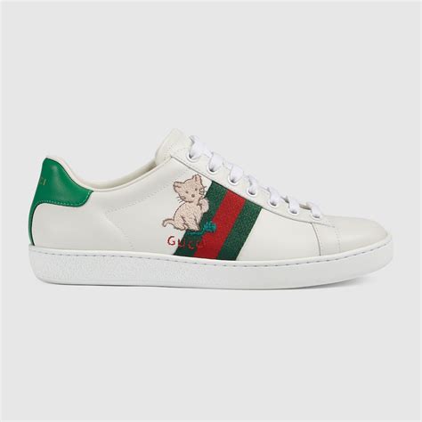 gucci ace kietten-logo sneakers|Gucci ace tennis shoes.